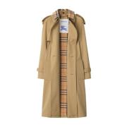 Burberry Klassisk Bomull Trenchcoat Beige, Dam