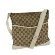 Gucci Vintage Pre-owned Canvas gucci-vskor Brown, Dam