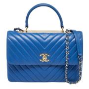 Chanel Vintage Pre-owned Laeder chanel-vskor Blue, Dam