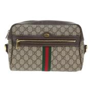 Gucci Vintage Pre-owned Laeder axelremsvskor Beige, Dam