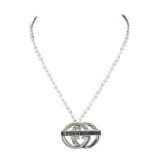 Gucci Vintage Pre-owned Silver halsband Gray, Dam