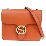 Gucci Vintage Pre-owned Laeder gucci-vskor Orange, Dam