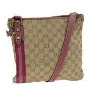 Gucci Vintage Pre-owned Canvas gucci-vskor Beige, Dam