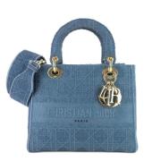 Dior Vintage Pre-owned Tyg dior-vskor Blue, Dam