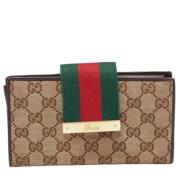 Gucci Vintage Pre-owned Laeder plnbcker Beige, Dam