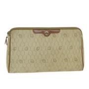 Dior Vintage Pre-owned Laeder kuvertvskor Beige, Dam