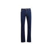 Jacob Cohën Stretch bomullsdenim jeans med fem fickor Blue, Herr