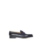 John Lobb Svart Loafer Skor Elegant Stil Black, Herr