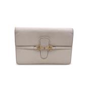 Gucci Vintage Pre-owned Laeder kuvertvskor Beige, Dam