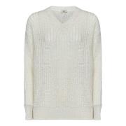 Herno Vit Paljett Sweatshirt Elegant Stil White, Dam