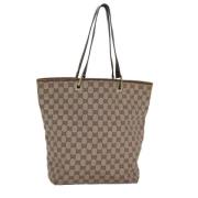 Gucci Vintage Pre-owned Canvas totevskor Beige, Dam