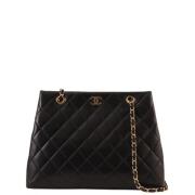 Chanel Vintage Pre-owned Tyg chanel-vskor Black, Dam