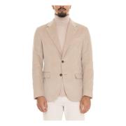 Fay Sammet Ribbjacka med Knappar Beige, Herr