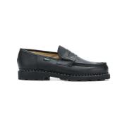 Paraboot Svarta Läderloafers Black, Herr