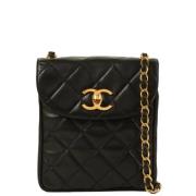 Chanel Vintage Pre-owned Tyg chanel-vskor Black, Dam