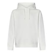 Emporio Armani Vit hoodie med ton-i-ton logo White, Herr