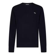 Lacoste Blå Crewneck Ulltröja Aw24 Blue, Herr