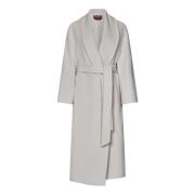 Max Mara Vit Wrap Kappa Lyx Elegans White, Dam