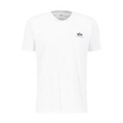 Alpha Industries Backprint T-shirt Vår/Sommar 2024 Vit White, Herr