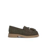 Alma EN Pena Tassel flat loafer Green, Dam