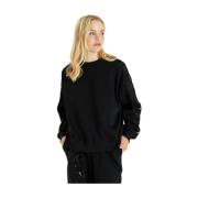 Alma EN Pena Sweatshirt med paljett-detaljer Black, Dam