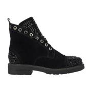 ALMA EN PENA Platta ankelboots med glitter Black, Dam