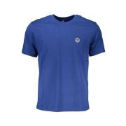 North Sails Blå Bomull Logo T-shirt Blue, Herr