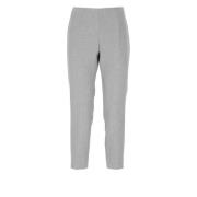 Peserico Cropped Trousers Gray, Dam