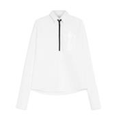 Sportmax Oversized Vit Poplin Skjorta White, Dam