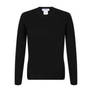 Gran Sasso Svart Crew Neck Ulltröja Black, Dam