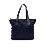 Chanel Vintage Pre-owned Nylon chanel-vskor Black, Dam