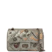 Chanel Vintage Pre-owned Tyg chanel-vskor Gray, Dam