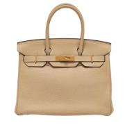 Hermès Vintage Pre-owned Laeder totevskor Beige, Dam