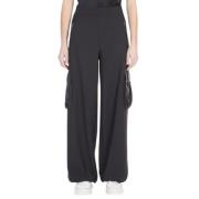 Max Mara Svarta Byxor Regular Fit Black, Dam