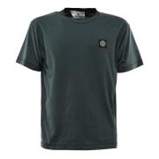 Stone Island Grå T-shirts och Polos, Slimfit, Petrolio Gray, Herr