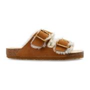 Birkenstock Sandaler Arizona Bold Shearling Brown, Herr