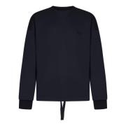 Ermenegildo Zegna Blå Sweatshirt Aw24 Avslappnad Stil Blue, Herr