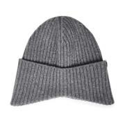 Emporio Armani Grå Asymmetrisk Brätte Hatt Gray, Herr