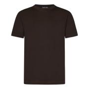 Tom Ford Lyxig Brun Crewneck T-shirt Brown, Herr