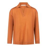 Maliparmi Stiliga Sweaters Kollektion Orange, Dam