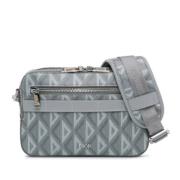 Dior Vintage Pre-owned Tyg crossbodyvskor Gray, Dam