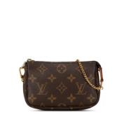 Louis Vuitton Vintage Pre-owned Canvas handvskor Brown, Dam