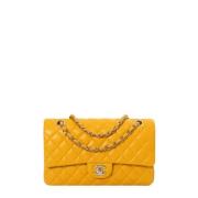 Chanel Vintage Pre-owned Laeder chanel-vskor Yellow, Dam