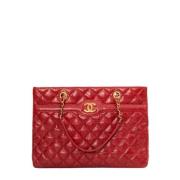 Chanel Vintage Pre-owned Laeder chanel-vskor Red, Dam