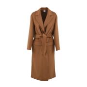 Aspesi Belted Coat Brown, Dam