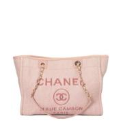 Chanel Vintage Pre-owned Canvas chanel-vskor Pink, Dam