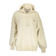 Calvin Klein Beige Bomull Dam Hoodie Sweatshirt Beige, Dam