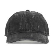 Diesel Sliten Denim Baseball Cap Black, Herr