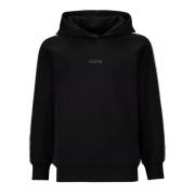 Guess Bomull Svart Hoodie med Logoband Black, Dam