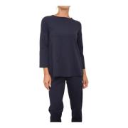 Max Mara Elegant Sidenskjorta Blue, Dam